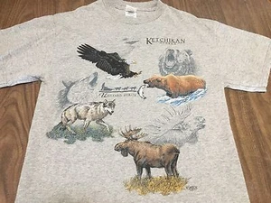 Camiseta Ketchikan Alaska Unmed Spirits Gris Mediana Frontier Vida Silvestre - Imagen 1 de 6