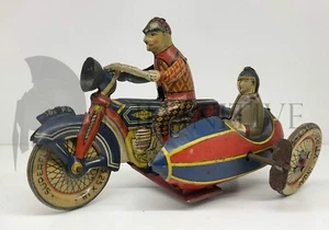 INGAP Moto Sidecar mod.506 Made in Italy (Padova) '30s LATTA carica molla TIN - Foto 1 di 14