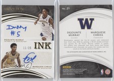 2016-17 Immaculate Collegiate /25 Dejounte Murray Marquese Chriss Rookie Auto RC
