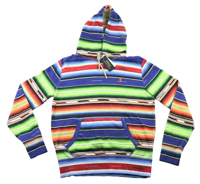 Moletom Polo Ralph Lauren com capuz S masculino Laguna Serape mágico lã novo $368 - Imagem 1 de 4