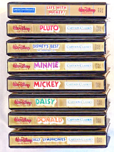 Vintage Walt Disney Cartoon Classic Limited Gold Edition BETA Lot of 8 BETA