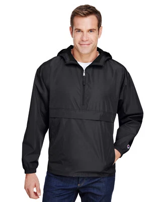 Champion Unisex Embalable Anorak Ajustable 1/4 Cremallera Top Chaqueta con Capucha - CO200 Foto 1 de 2