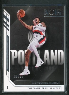 2022-23 ANFERNEE SIMONS 66/99 PANINI NOIR ASSOCIATION EDITION - Image 1 of 2