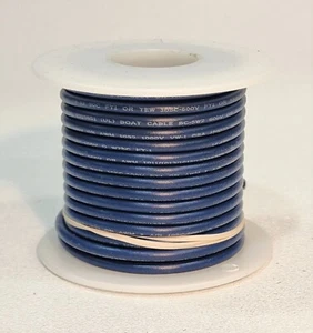 Cable de conexión 14 AWG UL1015 600 voltios AZUL 25 pies ¡NUEVO! - Imagen 1 de 1
