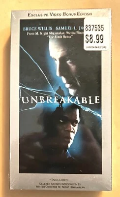 UNBREAKABLE NEW FACTORY SEALED VHS WATER MARKED - Image 1 of 3