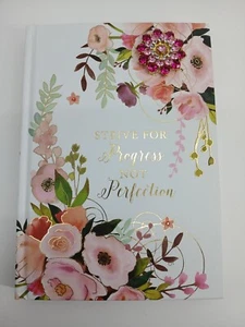 Pooch & Sweetheart Brooch Strive For Progress Not Perfection Writing Journal  - Picture 1 of 5