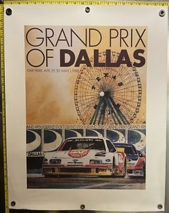 1988 Grand Prix Of Dallas TransAm SCCA #33 Newman/Sharp Racing Original Poster - Picture 1 of 7