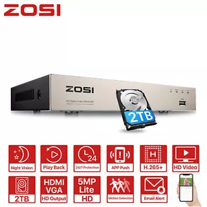 ZOSI CCTV 8CH 1080P 4in1 DVR HDMI Video Recorder für Überwachungskamera System - Bild 1 von 19