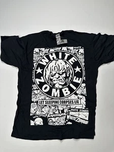 White Zombie / Rob Zombie XL Black T-Shirt Let Sleeping Corpses Lie, - Picture 1 of 2