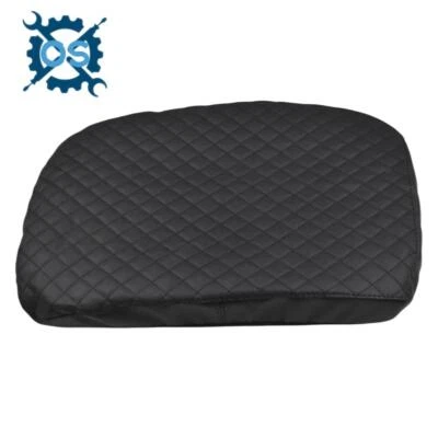 Fits 2002-2012 Dodge RAM 1500 2500 3500 Console Lid Armrest Leather Cover Black - Image 1 of 4