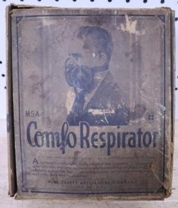 Antique Vintage MSA Custom Comfo Respirator No. BM-2101 w/ Original Box UNUSED - Picture 1 of 24