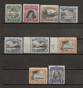 COOK ISLANDS 1932 SG 99/105 + 103a/104a postfrisch - Bild 1 von 2