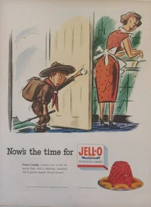 1953 vintage Jello print ad. Post World War II. - Bild 1 von 1