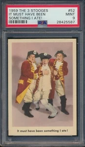 1959 FLEER THE 3 STOOGES #52 IT MUST HAVE BEEN... PSA 9 MINT - Picture 1 of 2