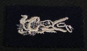 WWII USN Navy Amphibious Forces Specialty Cuff Patch "Alligator & Armor" - Rare - Picture 1 of 3