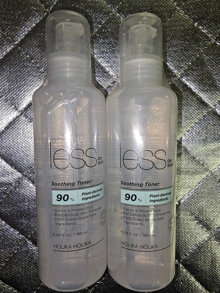 HOLIKA HOLIKA Less On Skin Toner 6.8 Oz Korean Skincare Lot Of 2 - Image 1 of 1