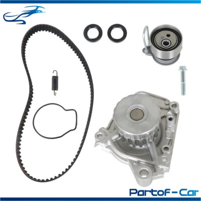 Timing Belt Water Pump Kit For Honda Civic DX LX EX HX GX 1.7L 2001-2004 2005 - Image 1 of 4