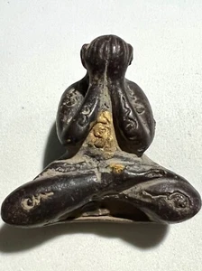 PHRA PIDTA LP KRON RARO VECCHIO AMULETO BUDDHA TAILANDESE CIONDOLO MAGIA ANTICO IDOLO #308 - Foto 1 di 4