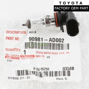 GENUINE TOYOTA TACOMA TUNDRA SEQUOIA SOLARA FRONT FOG LIGHT BULB OEM 90981-AD002 - Picture 1 of 7
