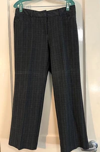 Women's Roz & Ali Striped Slacks,size8 Shades of Gray, Blk &White PreOwned(F61V) - Picture 1 of 9