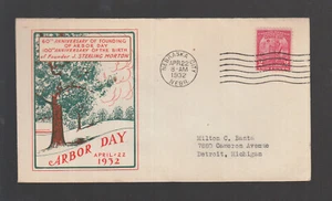 Cover Letter FDC USA 1932 - 60th Anniversary of Founding of Arbor Day / Nebraska - Picture 1 of 1