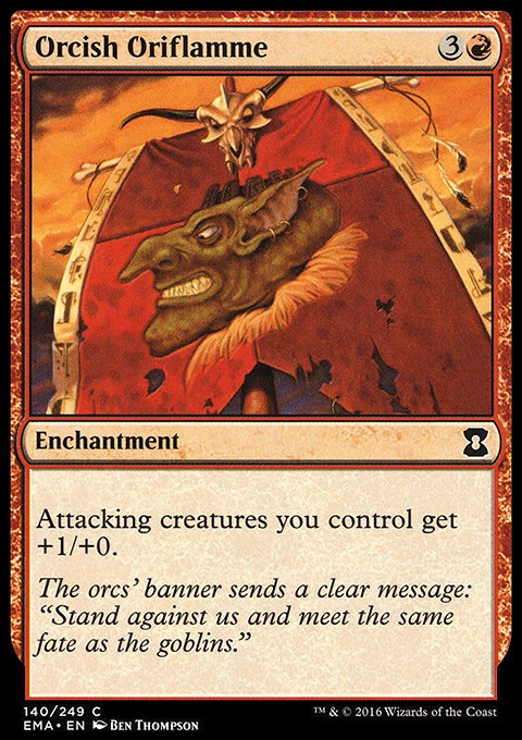 Magic the Gathering MTG Orcish Oriflamme (140) Eternal Masters   LP - Image 1 of 1