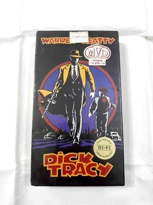 VHS Dick Tracy 1990 VHS Box  Warren Beatty  Rare - Image 1 of 4