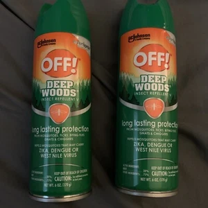 OFF! Deep Woods Dry Insect Repellent 2 Pack 6FL Oz. Mosquito Chiggers Ticks - Picture 1 of 6