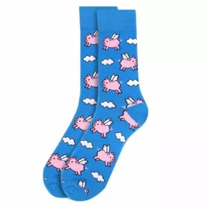 Men's Flying Pig Novelty Fun Socks - Bild 1 von 4