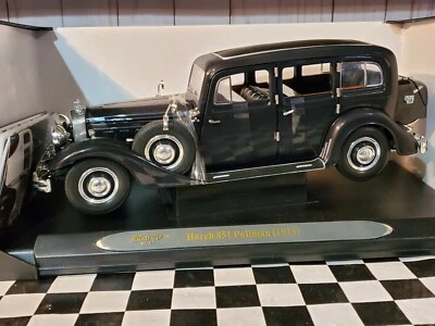 Ricko 1935 Horch 851 Pullman Limousine 1:18 Scale Diecast Model Car Black 32109 - Image 1 of 4