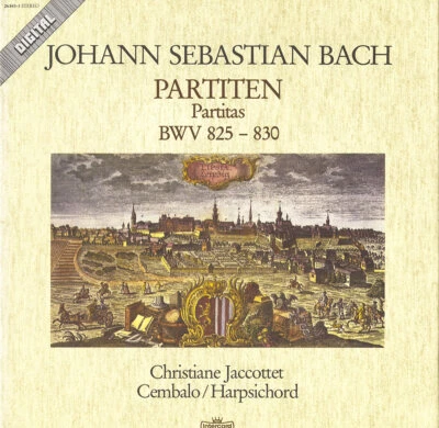 CHRISTIANE JACCOTTET Harpsichord BACH 6 Partitas INTERCORD 26843 3LP Box NM 1983 - Image 1 of 3
