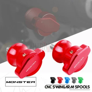 M6 CNC Motorcycle Swingarm Spools Stand Bobbins for Ducati 795 796 821 monster - Picture 1 of 9