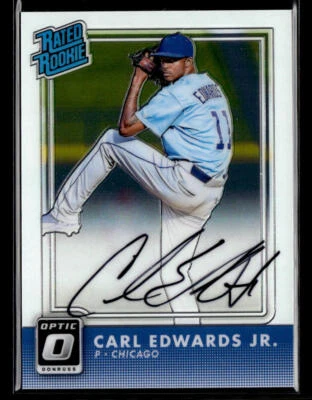 2016 Donruss Optic Rated Rookies Signatures #5 Carl Edwards Jr. - Image 1 of 2
