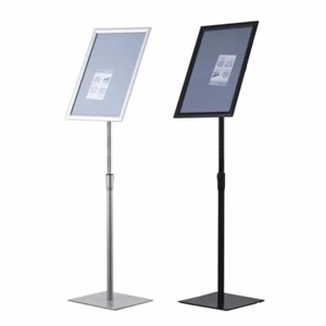 A3&A4 Floor Standing Menu Holders Snap Frame Poster Clip Display Stands - Picture 1 of 10