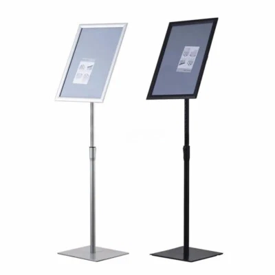A3&A4 Floor Standing Menu Holders Snap Frame Poster Clip Display Stands