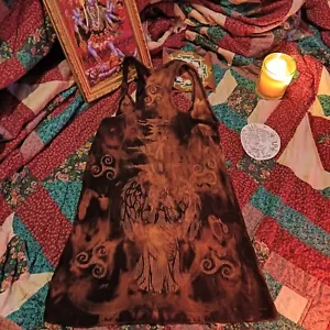 Women's Size 14 Celtic Angel Tech Triskle Heathen Vest Top - Picture 1 of 13