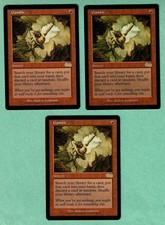 Gamble (3 Cards) - Urza's Saga - MTG - Magic the Gathering - 2NM 1LP