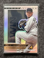 2013 Pinnacle Clear Vision Pitching Win #7 Felix Hernandez - NM-MT RARE Mariners