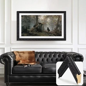 Verzierter schwarzer Rahmen für Samsung The Frame TV 32, 43, 50, 55, 65, 75, 85 - Bild 1 von 10