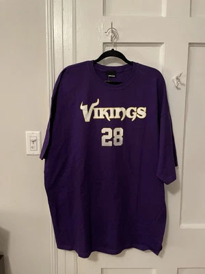 Camiseta vintage de los Minnesota Vikings Adrian Peterson Reebok XXL NUEVA CON ETIQUETAS Foto 1 de 4