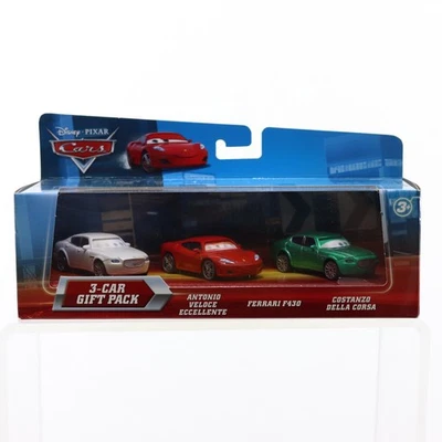Disney Pixar Cars Paquete de Regalo de 3 Coches Antonio Ferrari Costanzo Ojos Lenticulares Raro Foto 1 de 4
