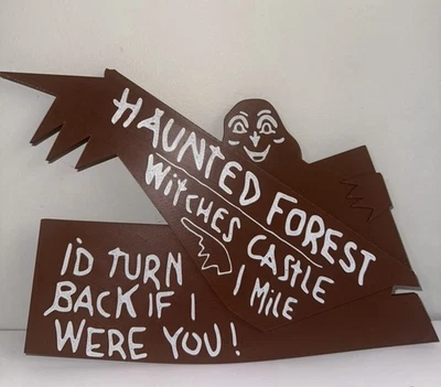 Wizard Of OZ Haunted Forest 3D Logo Sign Shelf Art Wall Display Gift Wicked