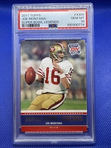 JOE MONTANA 2011 TOPPS SUPER BOWL LEGENDS #XXIV PSA 10 GEM MINT NINERS POP 1 - Picture 1 of 2