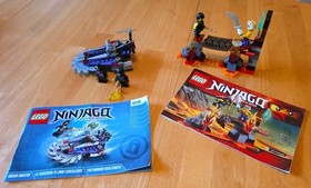 LEGO NINJAGO Lava Falls #70753 & #70720 Hover Hunter, Sub 1 Weapon. W/instruct.