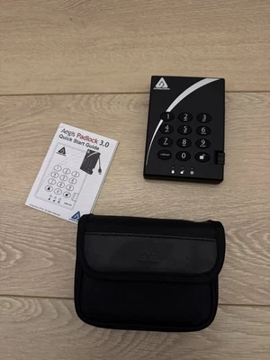 Apricorn Aegis Padlock 3.0 1TB USB 3.0 External Hard Drive Black A25-3PL256-1000 - Image 1 of 2