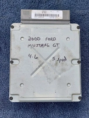 Computer 1999 2000 2001 Ford Mustang GT 4.6 Manual ECU ECM XR3F-12A650-AAD GTG3 - Image 1 of 2