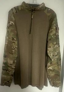 Camisa Tru Spec L. Marrón/Verde Cordura Capa Base Camuflada Manga Larga Leer Descripción - Imagen 1 de 12