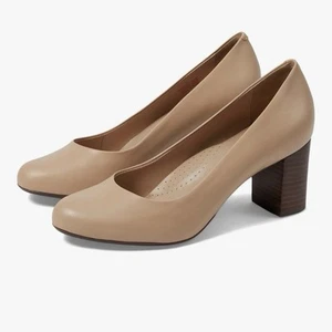 Marc Joseph New York Soft Leather Made in Brazil Midtown Pump Sz7 Nude New - Bild 1 von 9