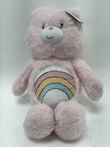 Care Bears Plüsch Regenbogen Bauch Stofftier mit Etikett rosa Sammlerstück 50 cm - Bild 1 von 10