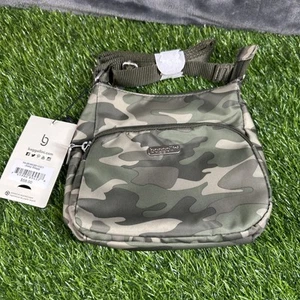 NWT - Baggallini Women's Green Camo Joey Bagg Hobo Crossbody Bag 7” X 7” - Picture 1 of 7